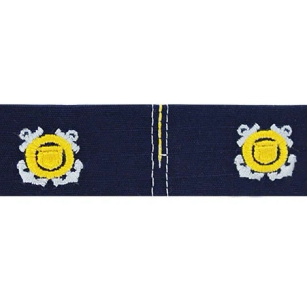 Vanguard Coast Guard Auxiliary Member Collar Device With Crossed Anchor